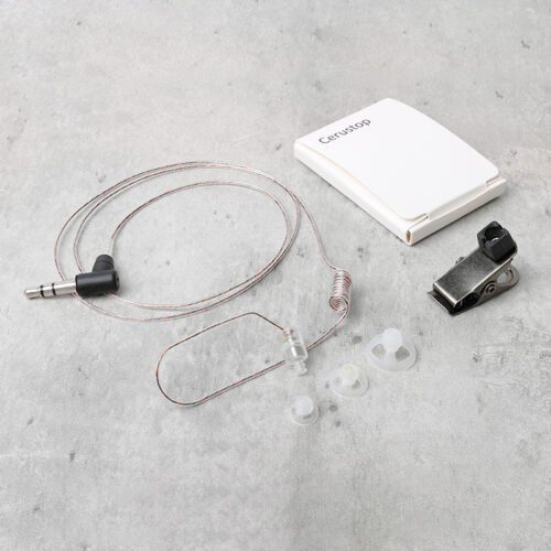 E-47 Police Earpiece for Motorola Walkie Talkie E-47 Police Earpiece for Motorola Walkie Talkie, clear acoustic tube earpiece with 3.5mm connector, replaceable ear tips, lapel clip and Cerustop filter.