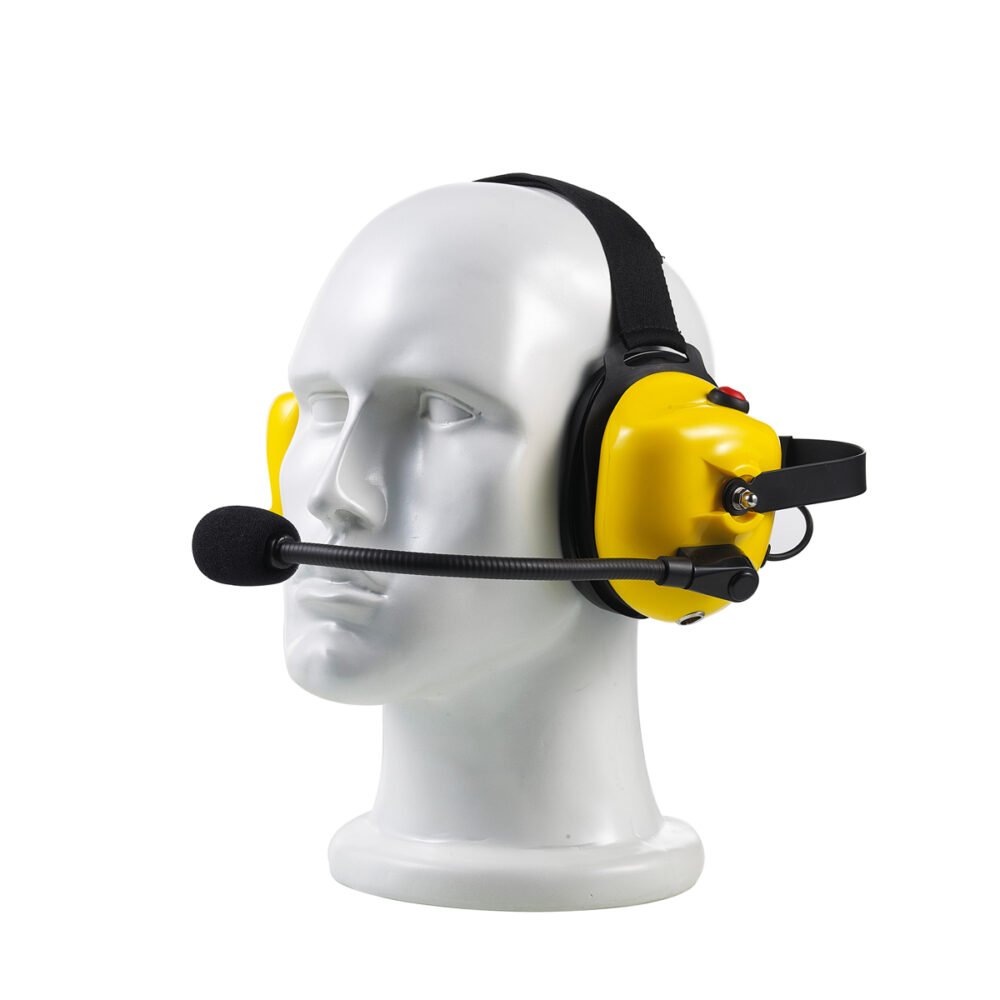 B-50Q B-50Q Noise Cancelling Microphone Headphone Professional wearing the B-50Q noise-cancelling microphone headset