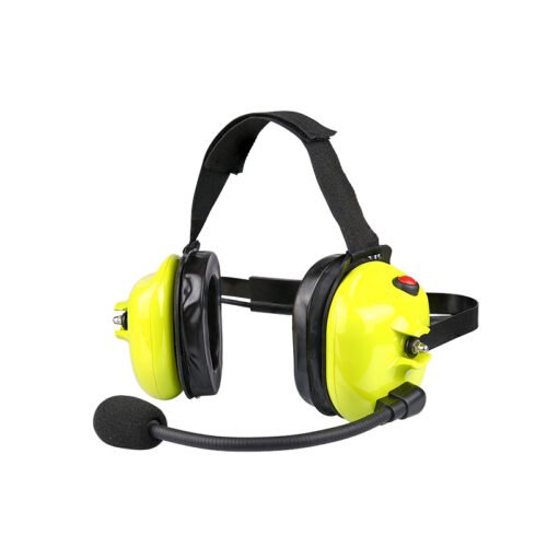 B-50Q heavy duty headset with microphone B-50Q heavy-duty headset with microphone in fluorescent green