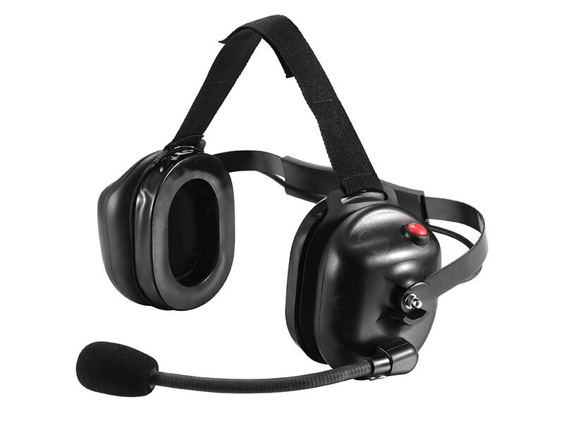Casque microphonique à réduction de bruit B-50Q 45 degree angle view of B-50Q Heavy Duty Headset with Noise Cancelling Microphone