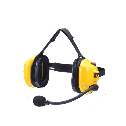 B-50Q behind-the-head headsets B-50Q yellow behind-the-head noise reduction headset with push-to-talk button