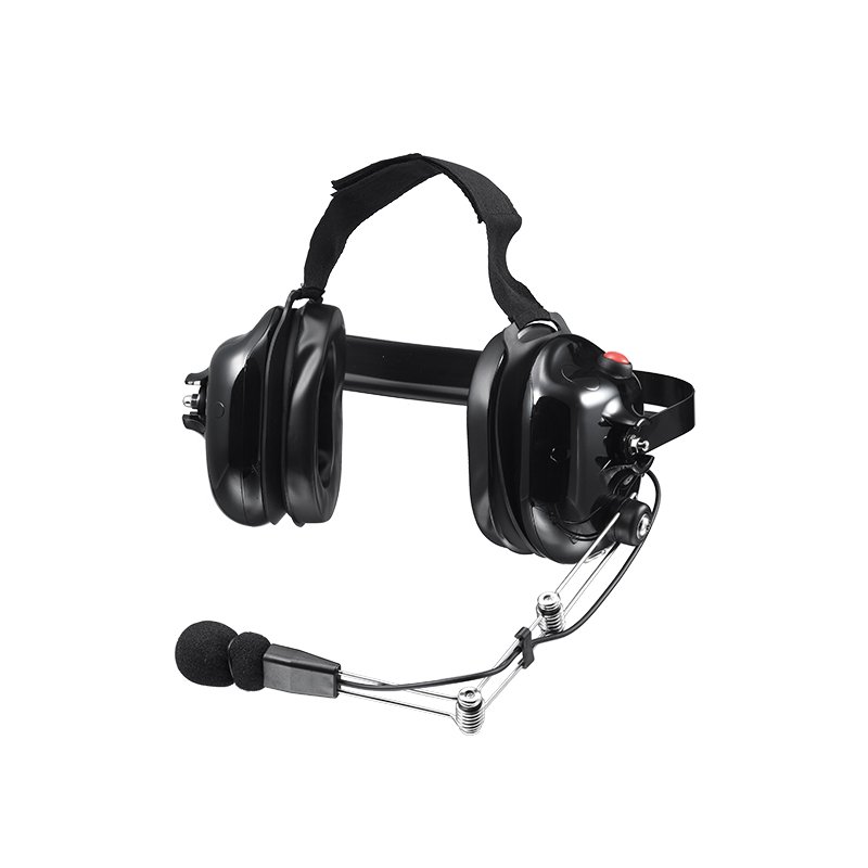 B-51Q zwei Funkkopfhörer The metal boom mic of the B-51Q two radio headsets can be adjusted to an appropriate communication distance.