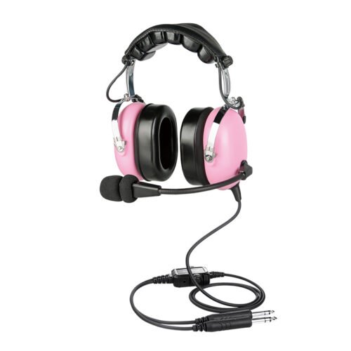 PH-100AK kids aviation headset Pink PH-100AK kids aviation headset with straight cable