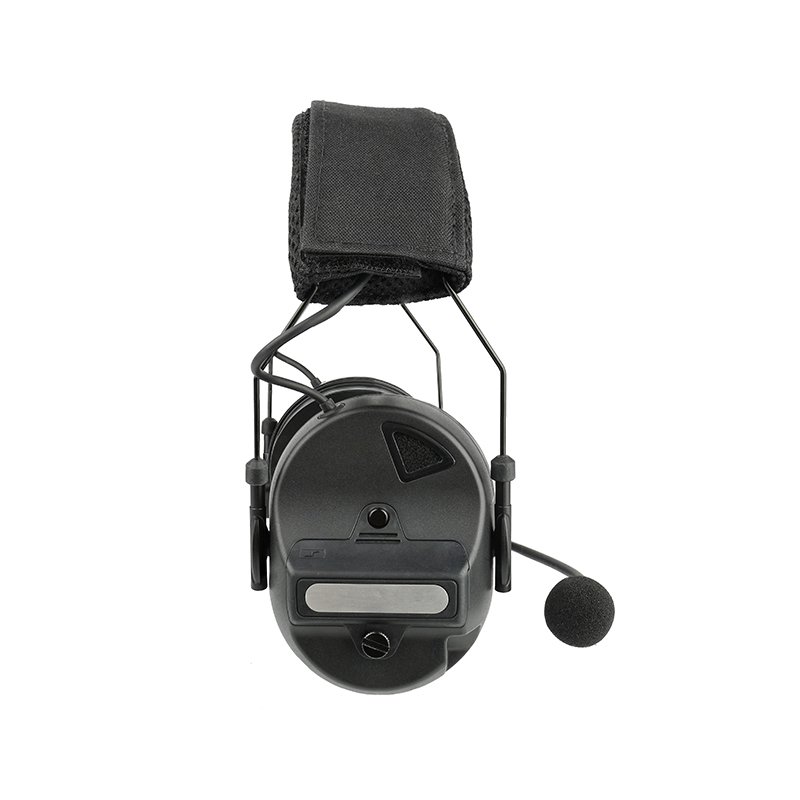 Side view of RE10 Black military-grade headset