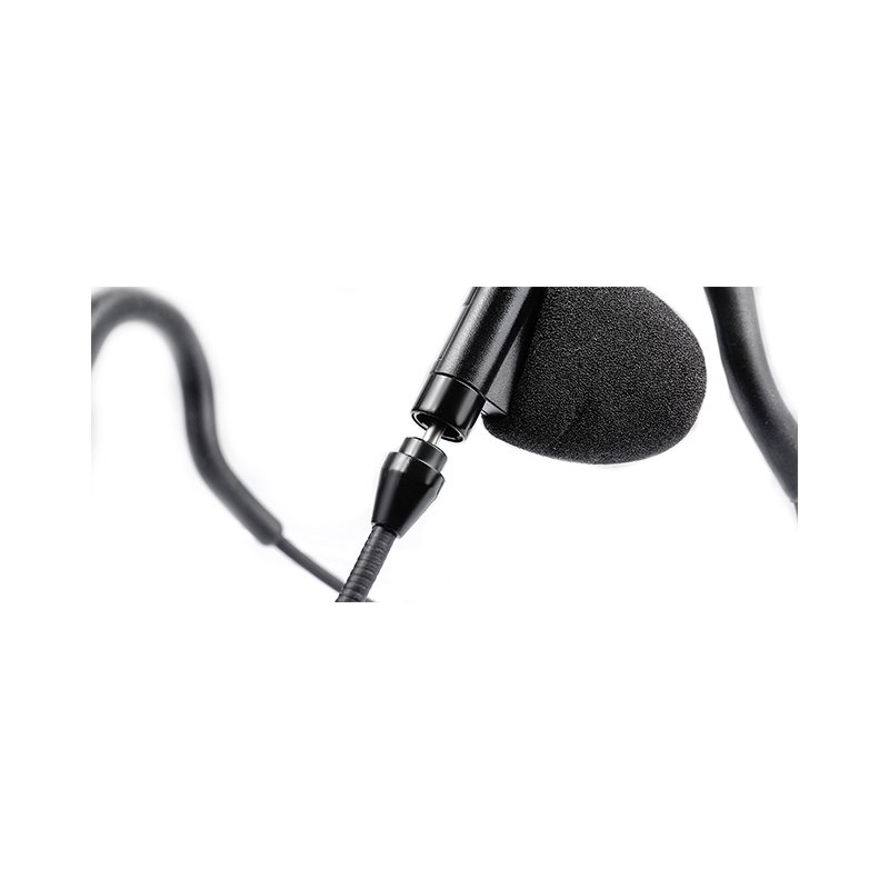 RHS-0636 lightweight tactical headphone with quick-disconnect boom mic