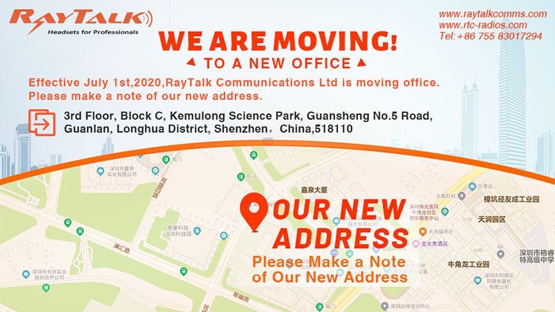 RayTalk's new office address