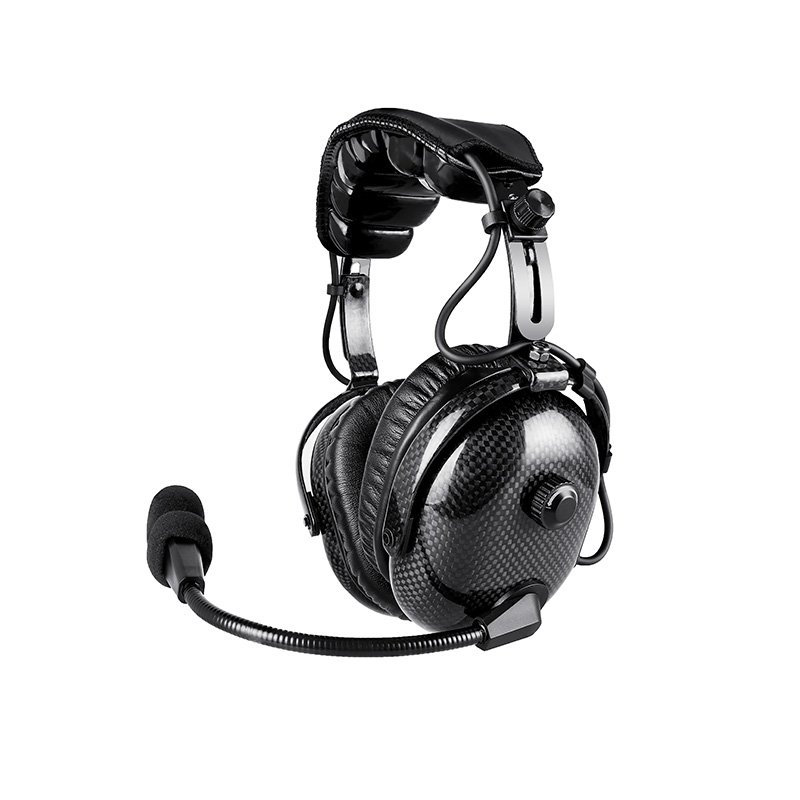 RAN-1000CF two-way headset for walkie talkies featuring a volume switch and a press-to-talk button