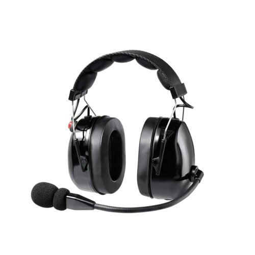 RAN-3000Q walkie talkie headphones with microphone for use in warehouses, construction sites, and other high-noise environments