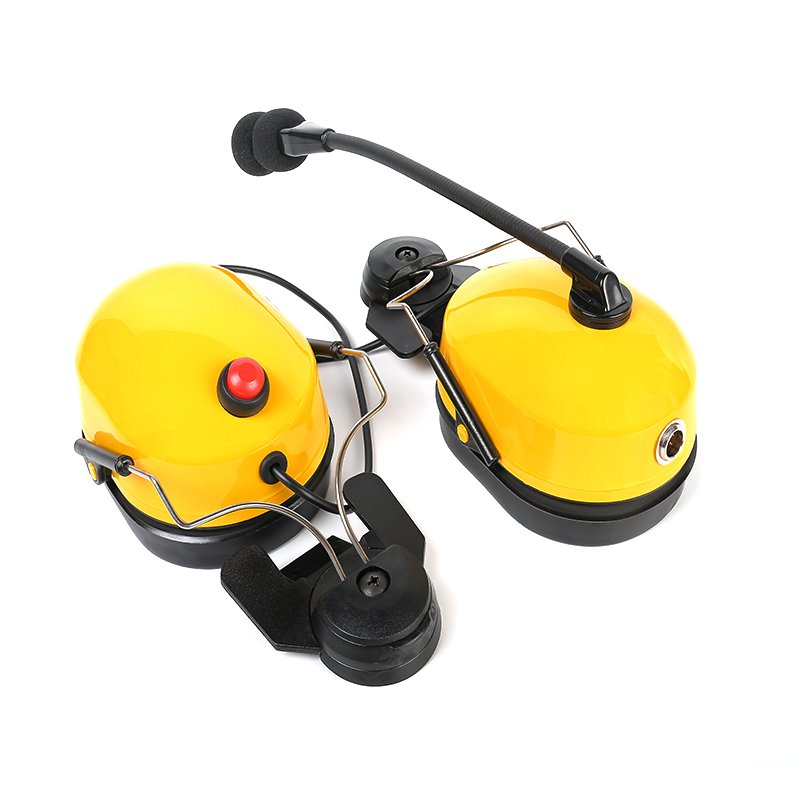 RAN-3100Q are the best yellow durable headphones with a helmet-mounted design