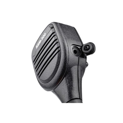 RSM-300 Microphone à main Motorola RSM-300 Motorola handheld microphone showing the 3.5mm jack for listen-only earpiece