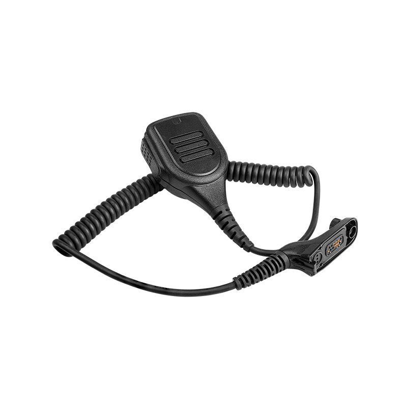 RSM-310-CC speaker mic with tangle-free coiled cable for enhanced durability