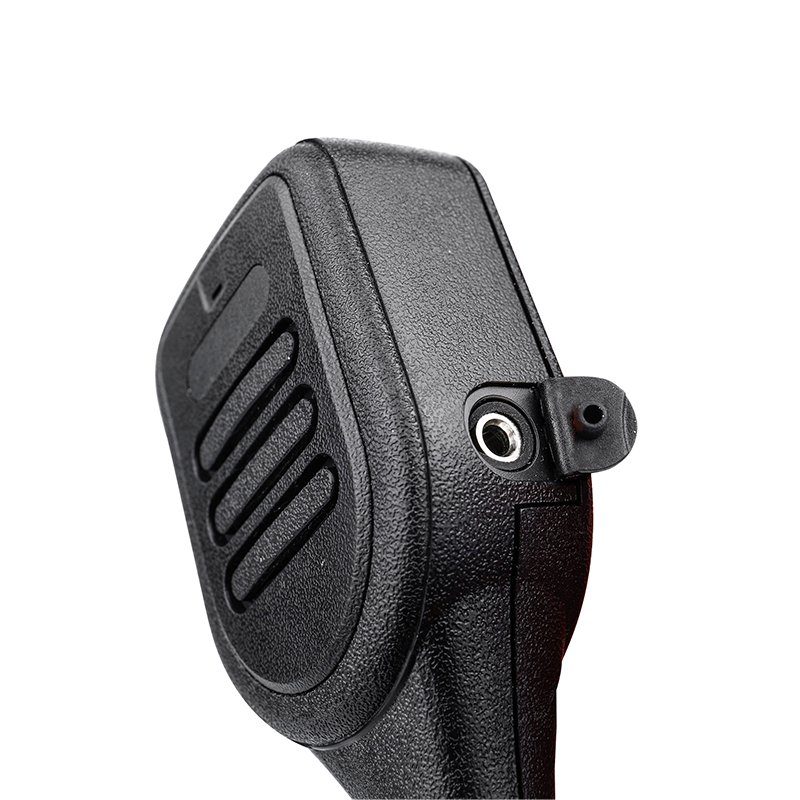 RSM-310-CC medium-duty speaker mic with an additional audio jack on the lower side
