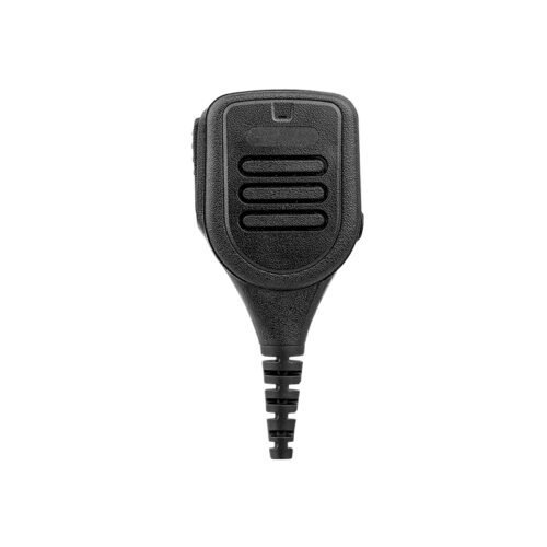 Front view of the standard RSM-310-CC speaker microphone featuring a front-facing mic and high-quality output speaker