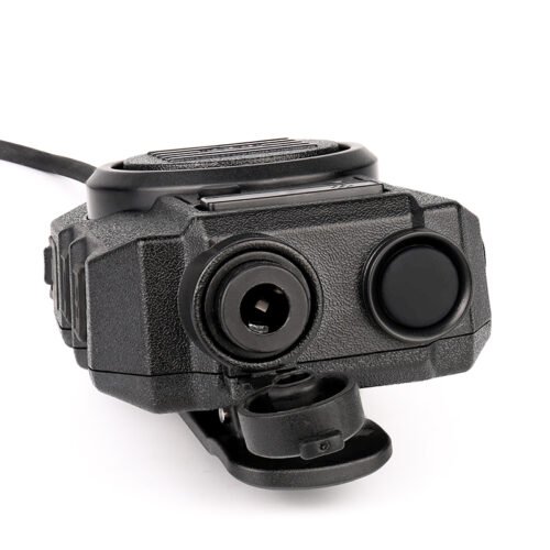 RSM-600 speaker mic with Nexus female jack opened, compatible with Peltor wiring standard