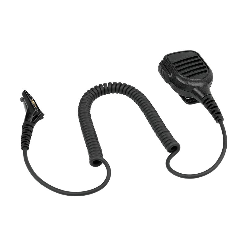 RSM-800 speaker mic with water-resistant IP67 rating, compatible with Motorola radio connectors