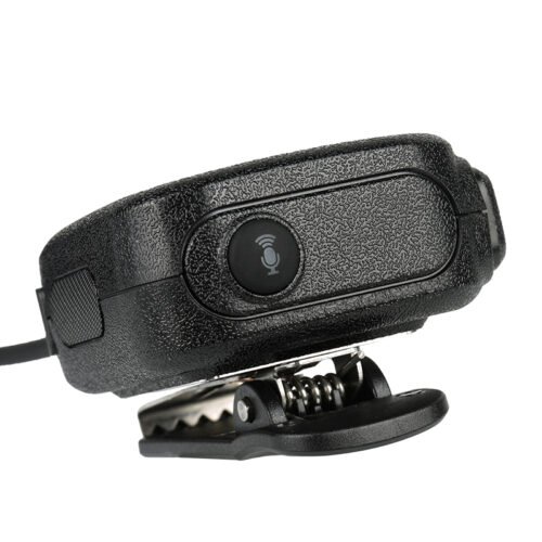 RSM-800 small speaker microphone with IP67-rated waterproof design and optional customizable emergency button