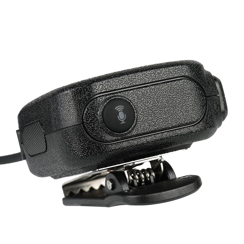 RSM-800 small speaker microphone with IP67-rated waterproof design and optional customizable emergency button