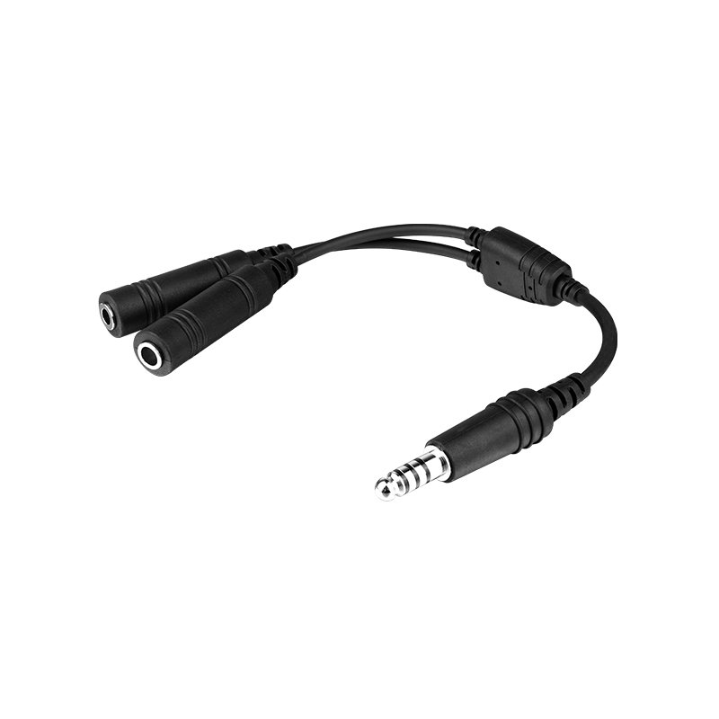 CB-01 (1) CB-01 Aviation Headset Adapter Cable GA Headset to Helicopter