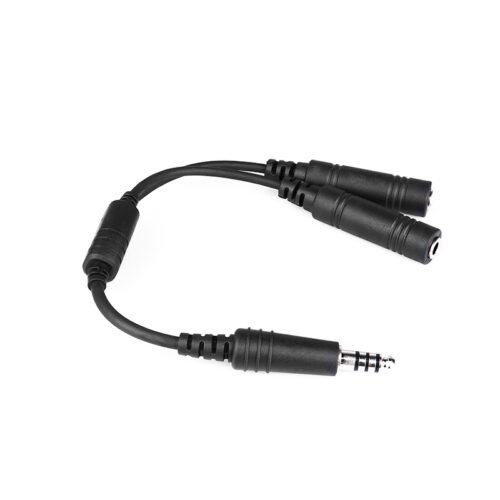 CB-01 (3) CB-01 Aviation Headset Adapter Cable GA Headset to Helicopter