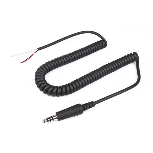 CB-15 Replace Helicopter Headset Coiled Cord