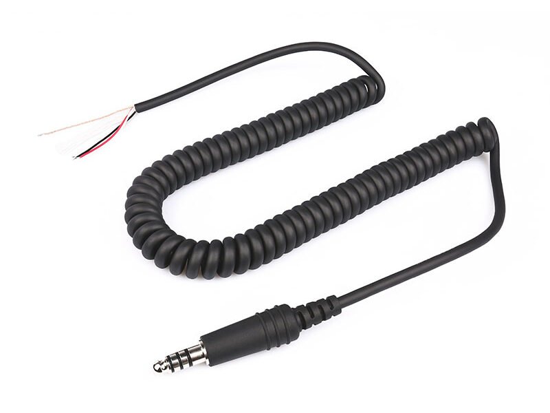 CB-15 (2) CB-15 Replace Helicopter Headset Coiled Cord