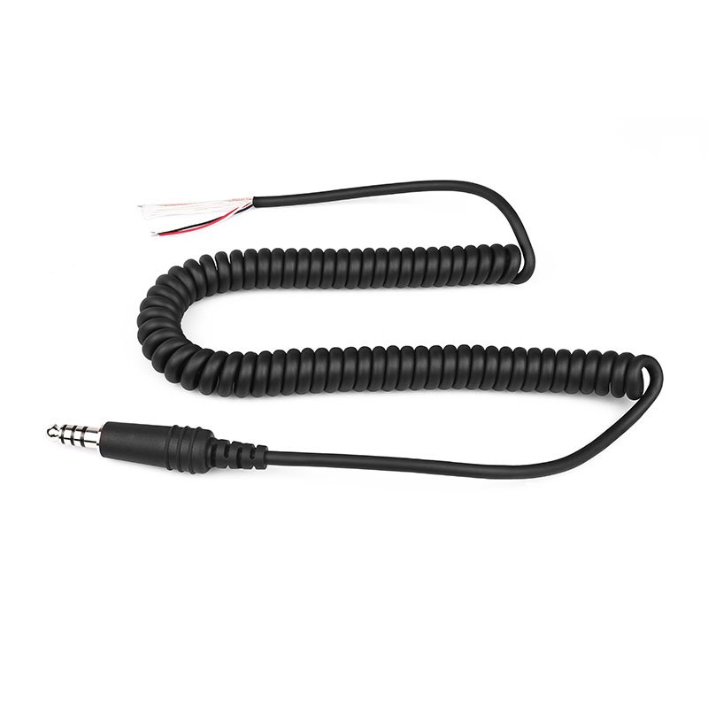 CB-15 Replace Helicopter Headset Coiled Cord