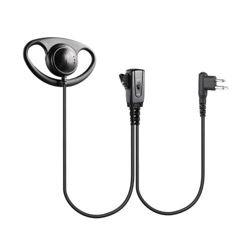 EM-3242-M1A-VOX-SC-1W EM-3242V D-Shape Earpiece Headset with VOX for Walkie Talkie 2 Way Radio