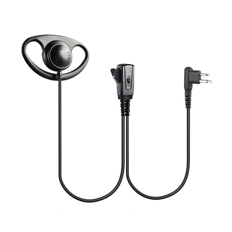 EM-3242-M1A-VOX-SC-1W EM-3242V D-Shape Earpiece Headset with VOX for Walkie Talkie 2 Way Radio