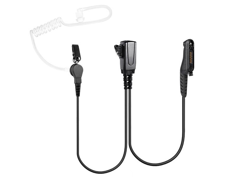EM-4342-M16-SC-1W EM-4342 Covert Acoustic Tube Police Radio Earpiece Headset with Mic PTT