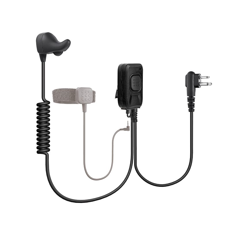 EM-5033 Bone Conduction Radio Earpiece with Finger PTT