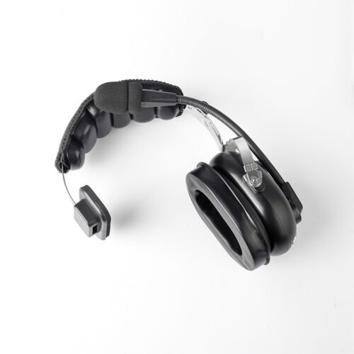 RAN-1000AQ-1E (2) RAN-1000AQ-1E Two Way Radio Heavy Duty Noise Cancelling Headset with Flexible Boom Arm