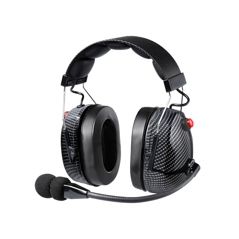 RAN-3000Q-CF-2PTT (1) RAN-3000CF/2PTT Noise Cancelling Headset with Mic and 2 PTT Button