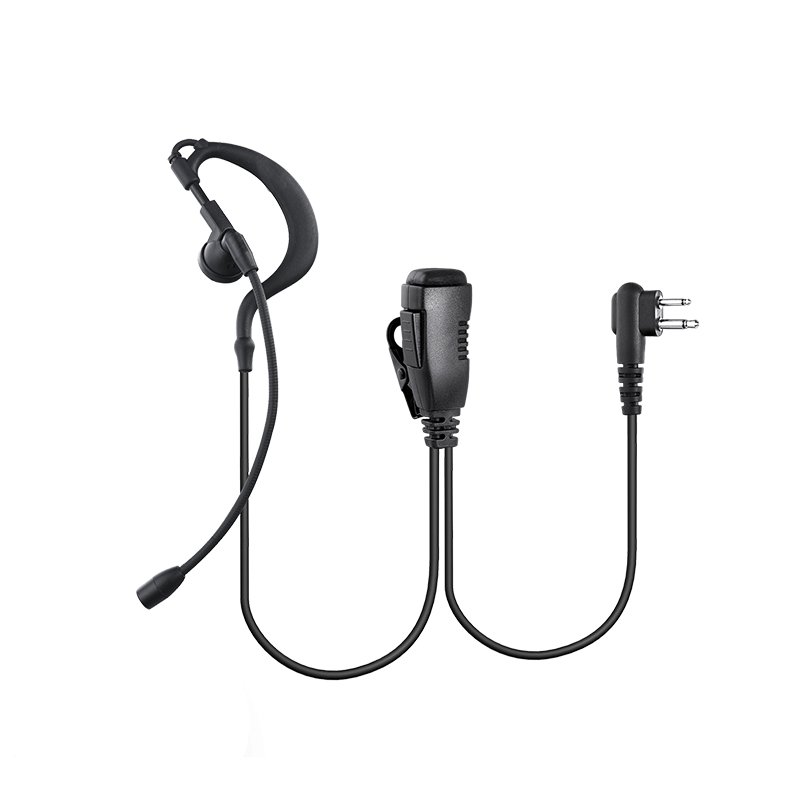 REMB-0127 G Shape Earpiece with Boom Mic for 2 Way Radios